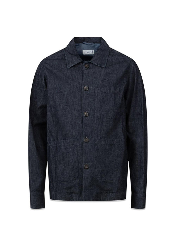 Denim Overshirt - Denim Blue-Shirts-Tintoria-Butler Loftet