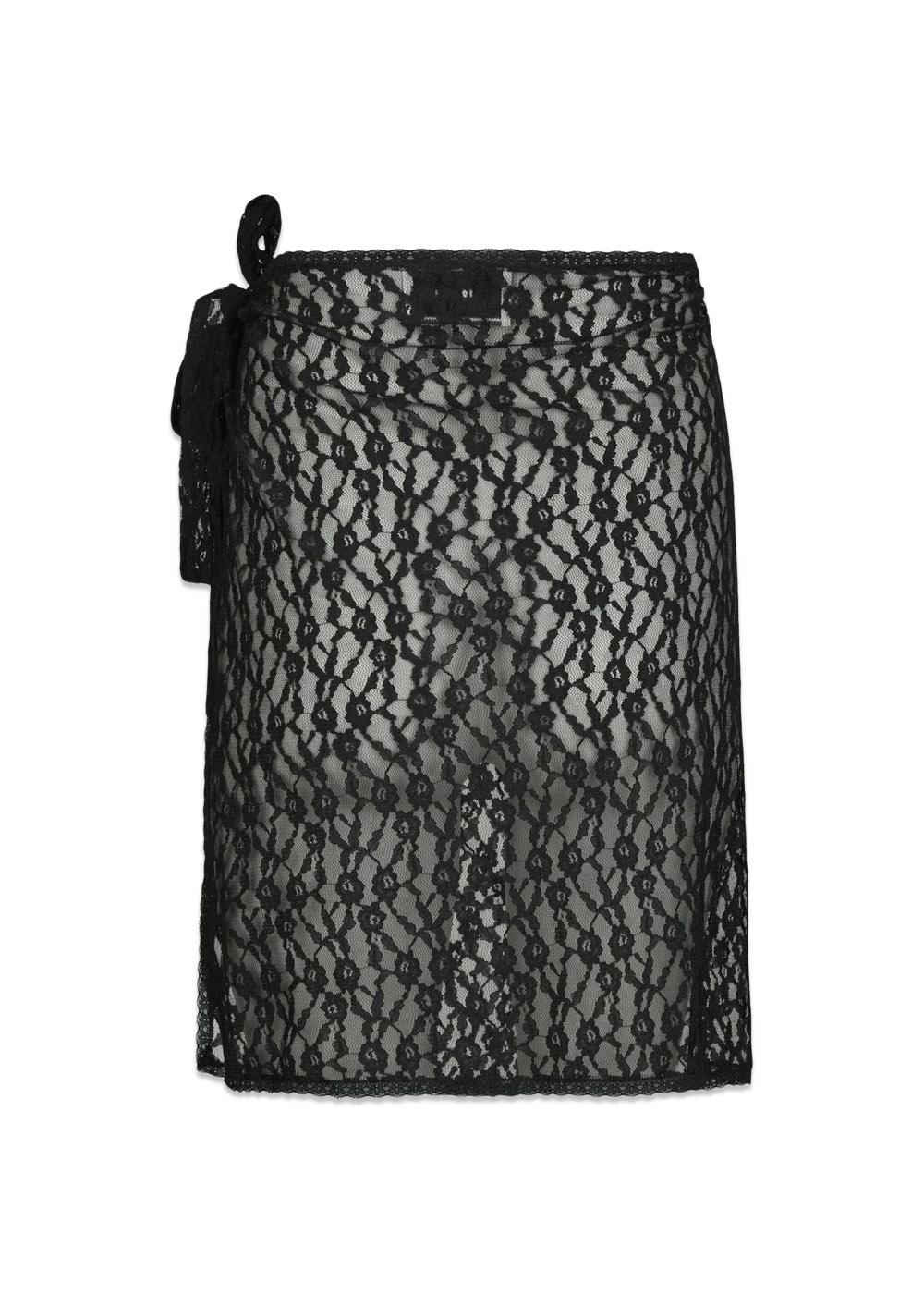 Diffana Wrap Skirt - Black-Skirts-Neo Noir-Butler Loftet