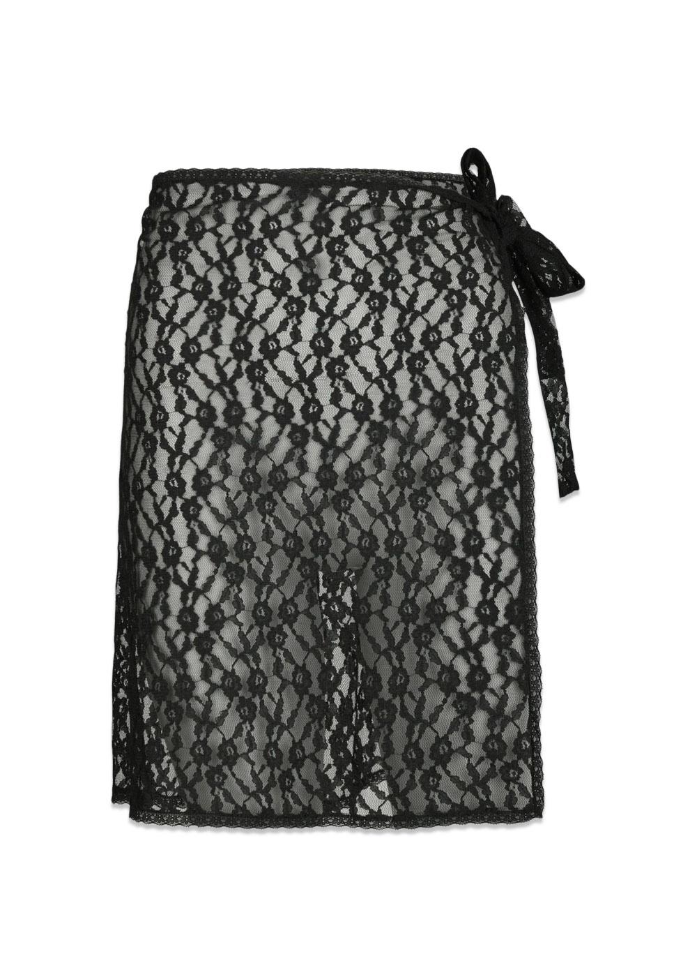 Diffana Wrap Skirt - Black-Skirts-Neo Noir-Butler Loftet