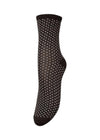 Dina Small Dots - Dark Brown-Socks/stockings-BeckSöndergaard-Butler Loftet