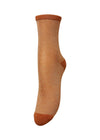 Dina Solid - Leather Brown-Socks/stockings-BeckSöndergaard-Butler Loftet