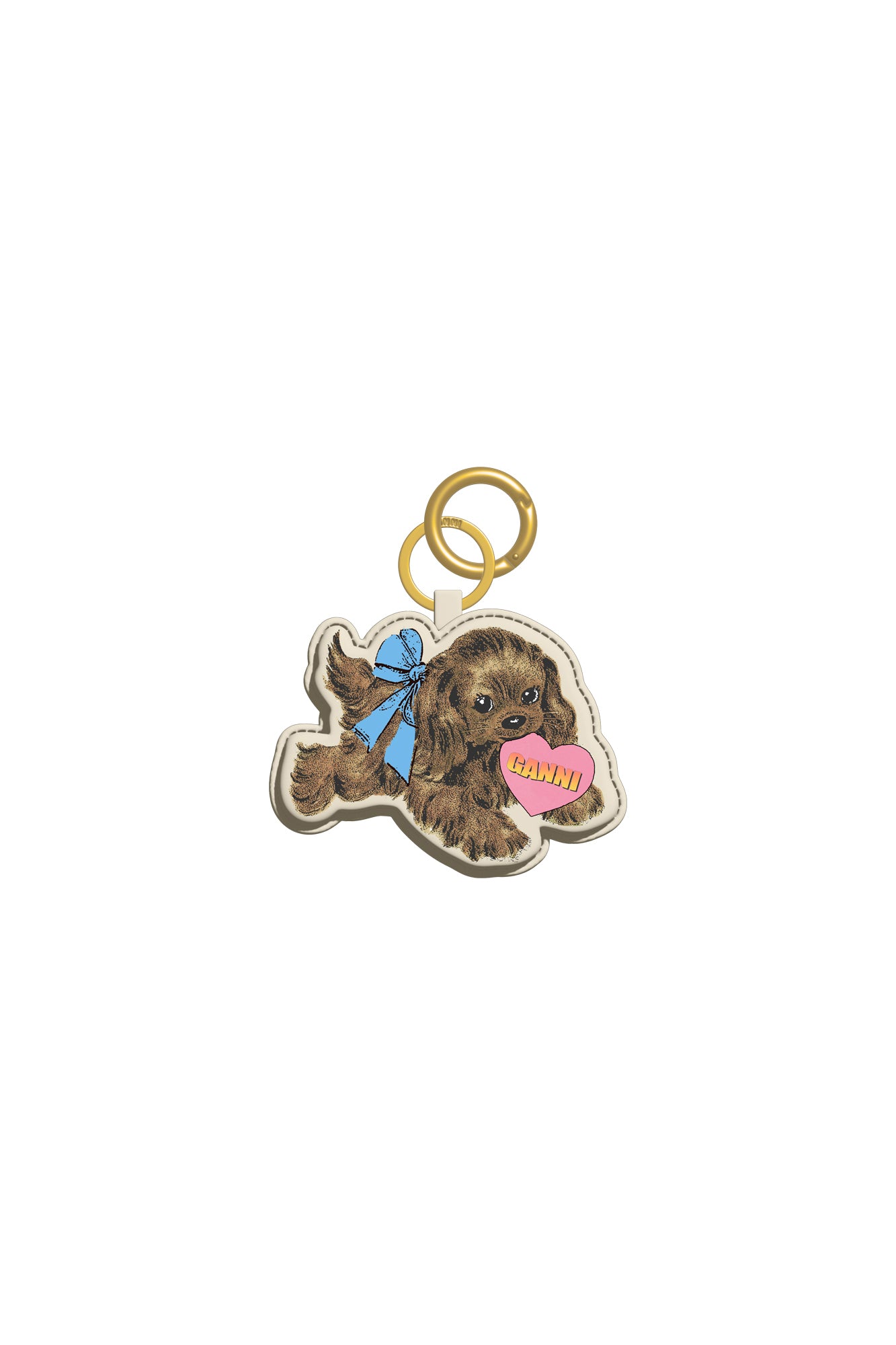 Dog Keyring - Tobacco Brown-Accessories-Ganni-Butler Loftet