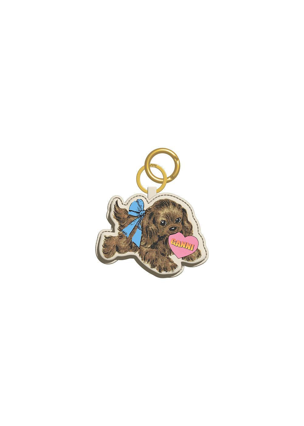 Dog Keyring - Tobacco Brown-Accessories-Ganni-Butler Loftet