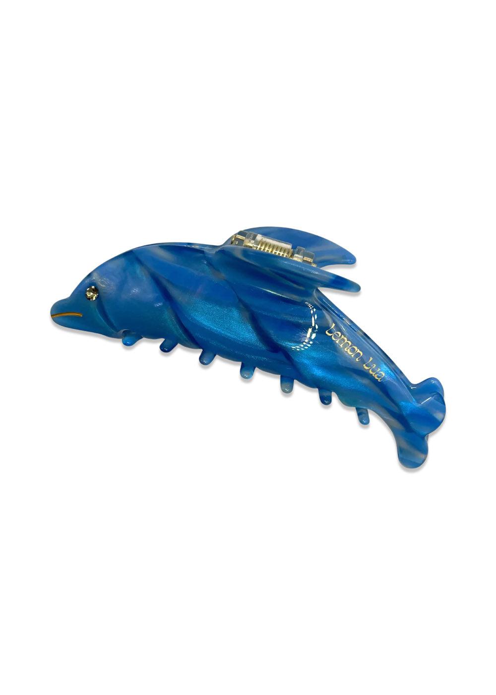 Dolphin clip - Blue