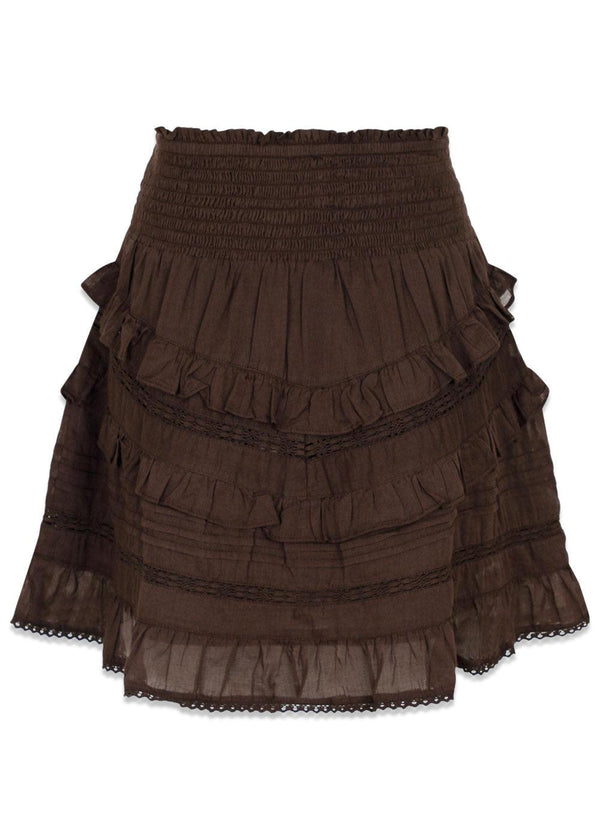 Neo Noirs Donna S Voile Skirt - Mocca. Køb skirts her.