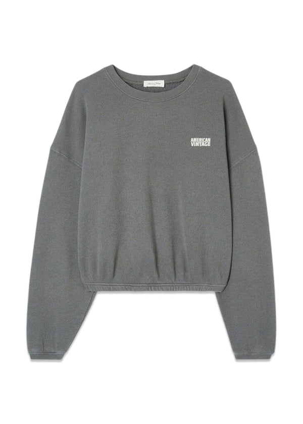 Doven Sweatshirt - Metal Surteint/Overdyed Metal-Sweatshirts-American Vintage-Butler Loftet