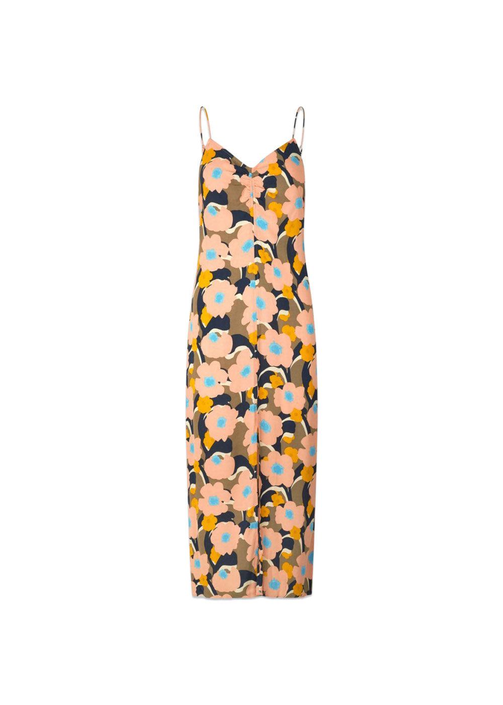 Modströms DustinMD print strap dress - Sunset Bouquet. Køb kjoler her.