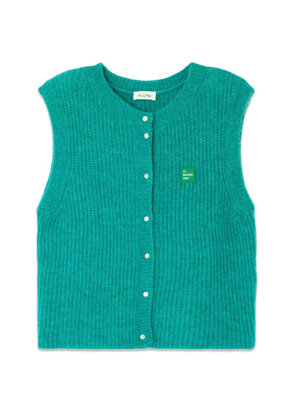 EAST19M - Melange Duck Blue-Knitwear-American Vintage-Butler Loftet