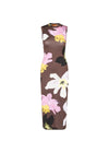 ELASTIC TANK CREWNECK DRESS - Wild Flowers-Dress-Stine Goya-Butler Loftet