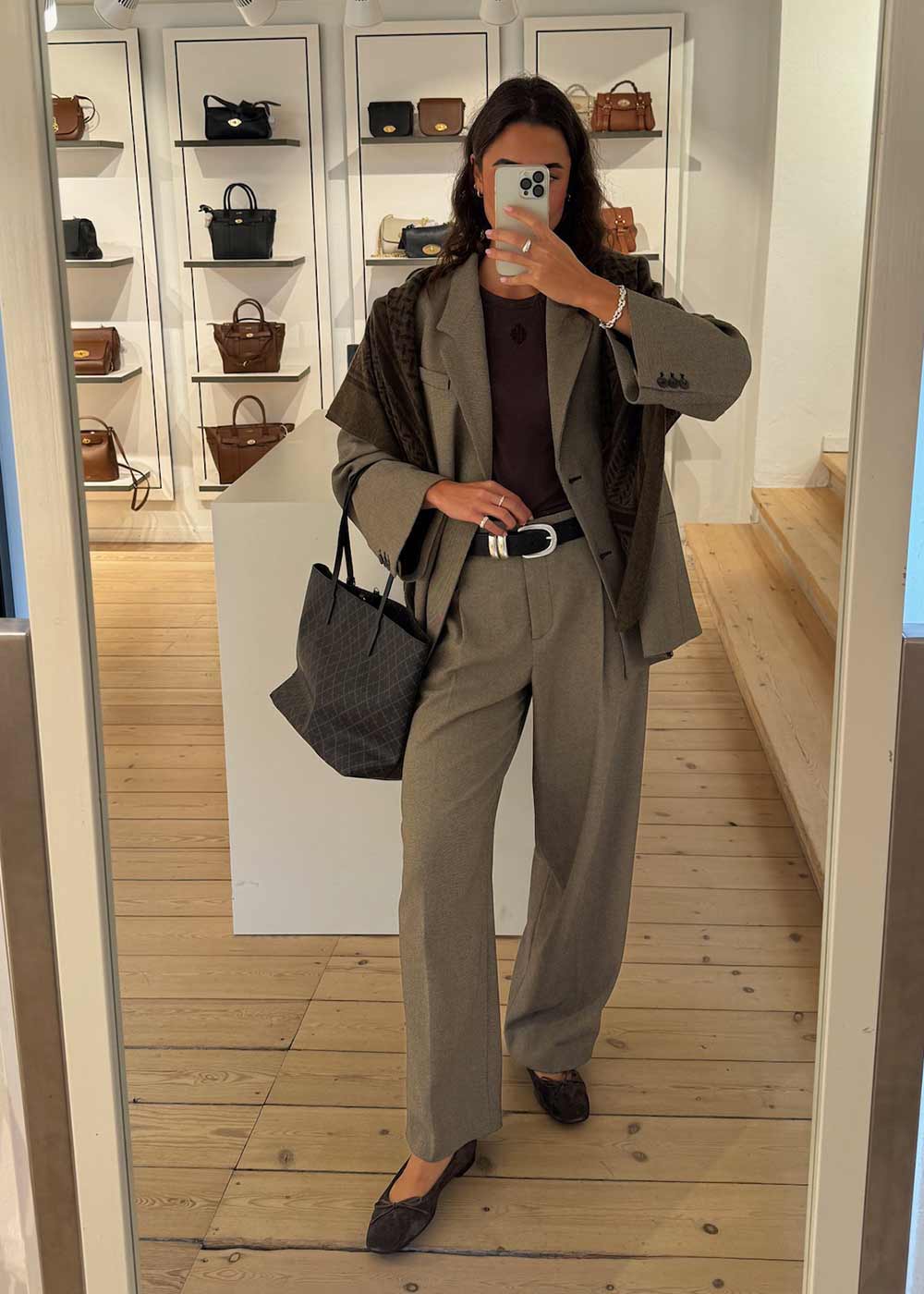 ELSA - Mixed Weave Beige-Pants-By Malene Birger-Butler Loftet