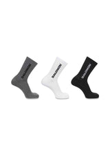 EVERYDAY CREW 3-PACK - Black / White / Med Grey Melange