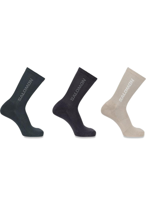 EVERYDAY CREW 3-PACK - Etherea / Nine Iron / North Atlantic-Socks/stockings-Salomon-Butler Loftet