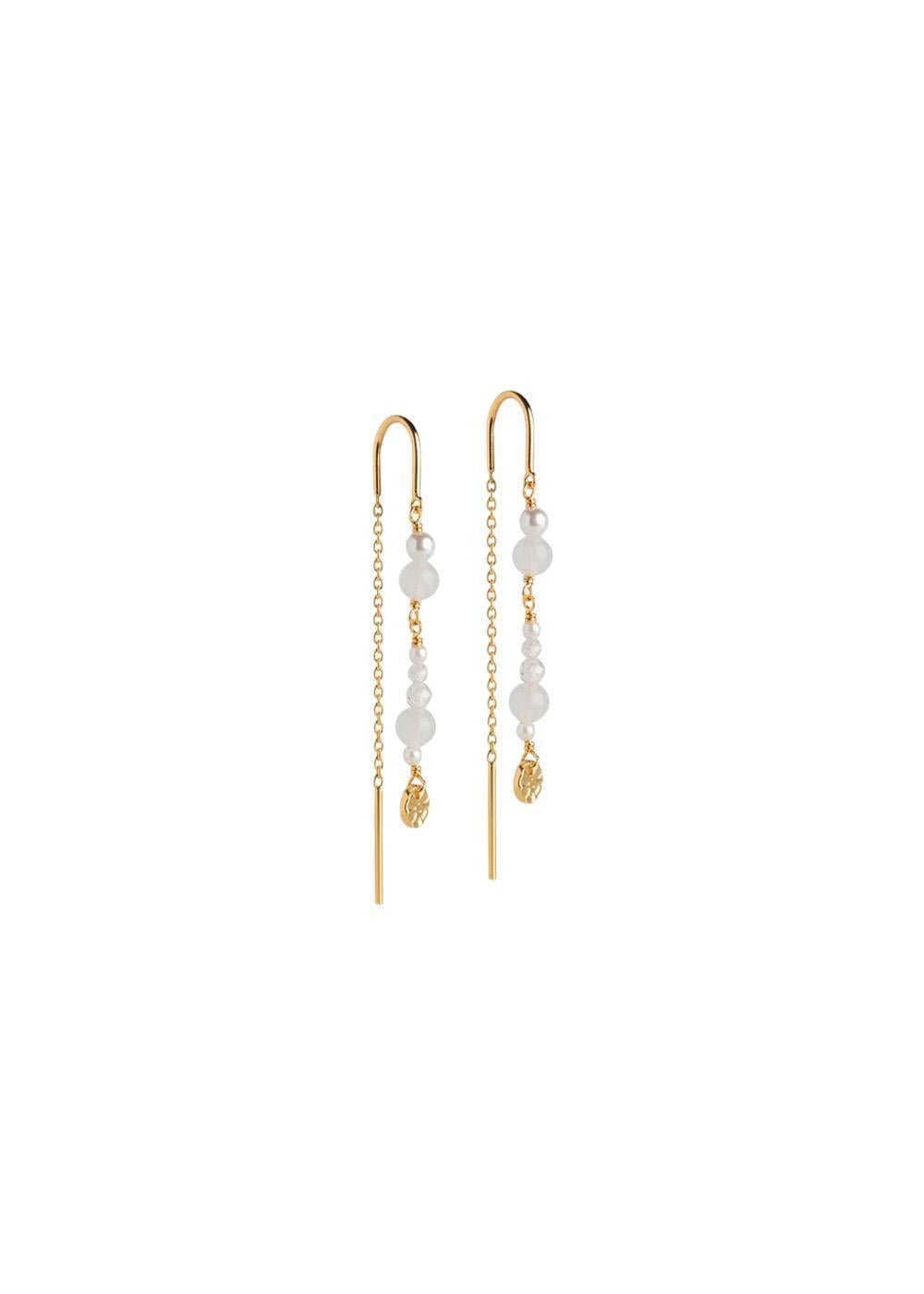 Earring, Sofia - White & Pearls-Jewellery-ENAMEL Copenhagen-Butler Loftet