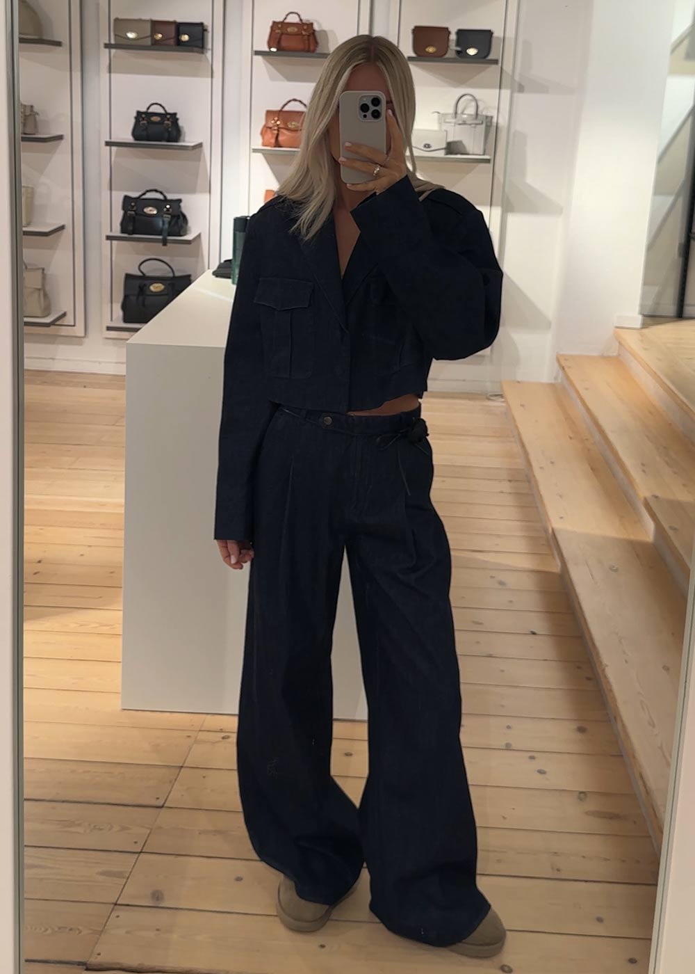 Eclipse Wide Pants - Dark Denim-Pants-The Garment-Butler Loftet