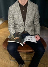 Ego Blazer - Light Beige-Blazers-Oscar Jacobson-Butler Loftet