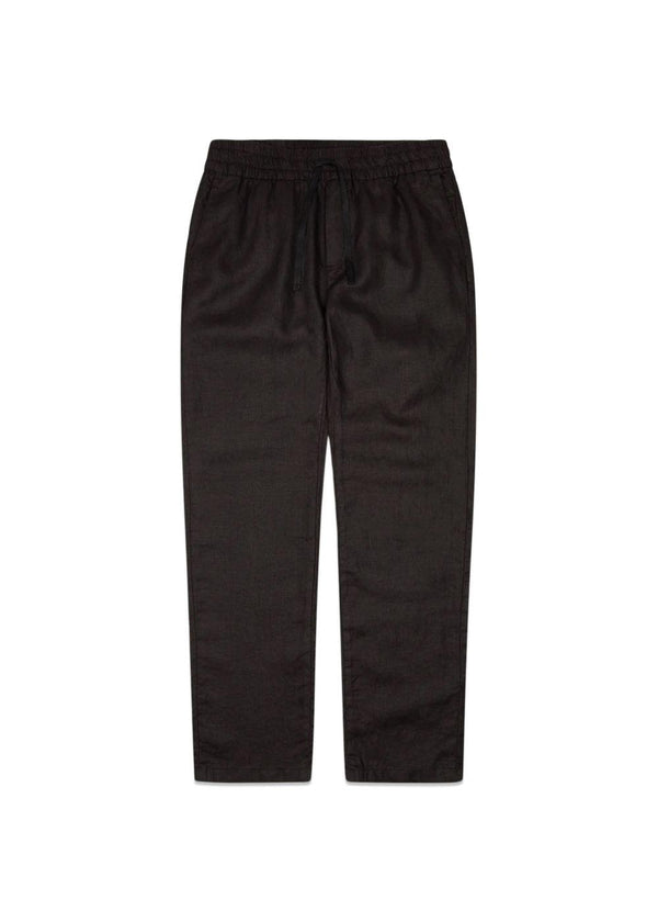 Eik Linen Pant - Black-Pants-Woodbird-Butler Loftet