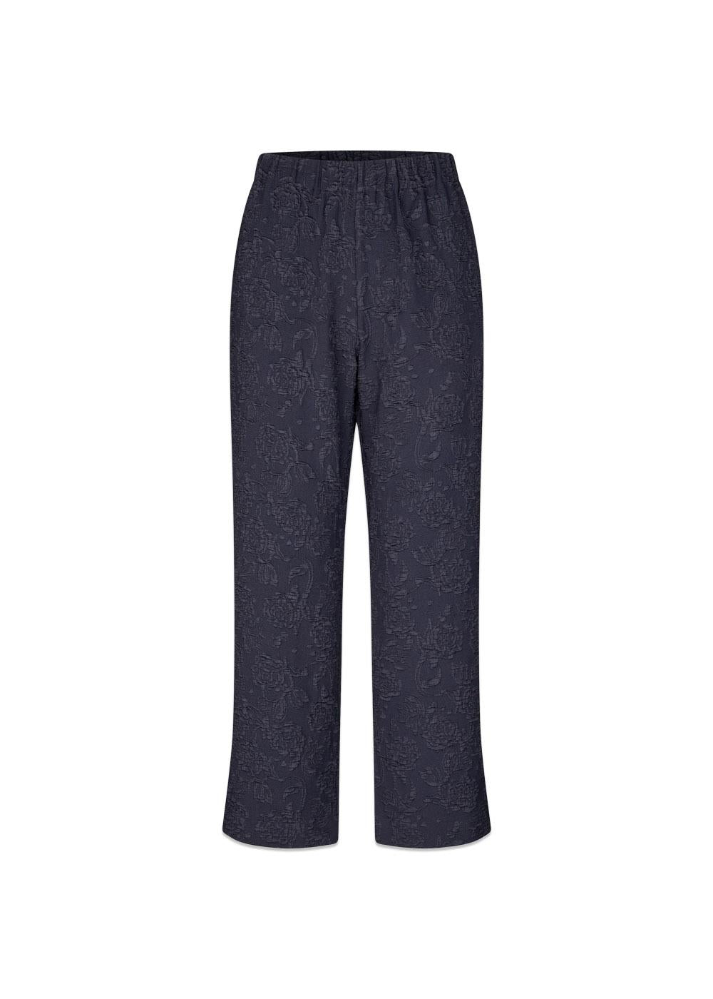 Elasticated Waistband Cropped Pants - Garden Relief-Pants-Stine Goya-Butler Loftet