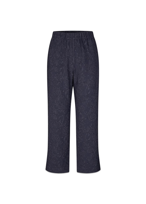 Elasticated Waistband Cropped Pants - Garden Relief-Pants-Stine Goya-Butler Loftet
