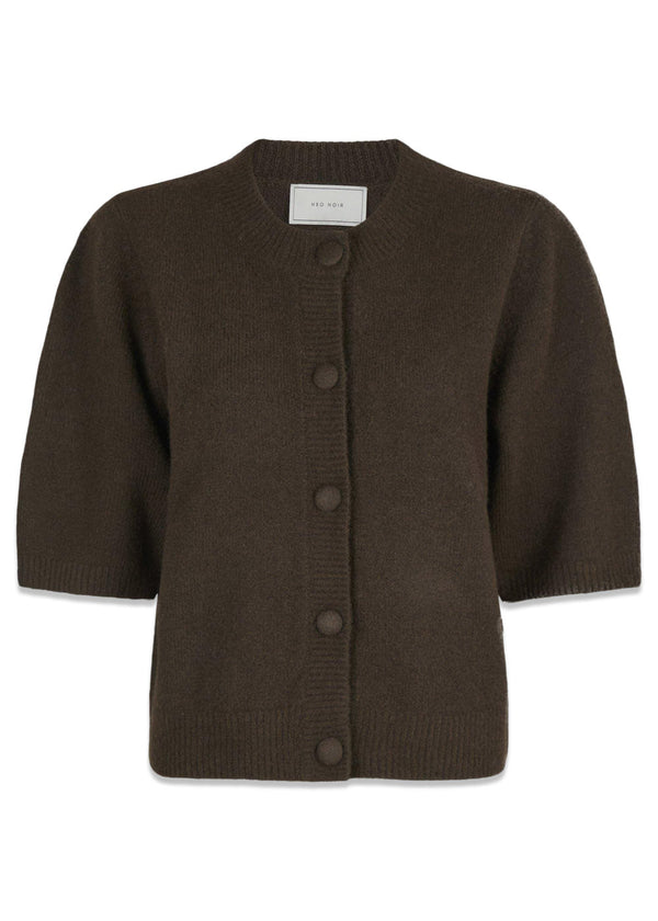 Elmira Knit Cardigan - Chocolate Brown