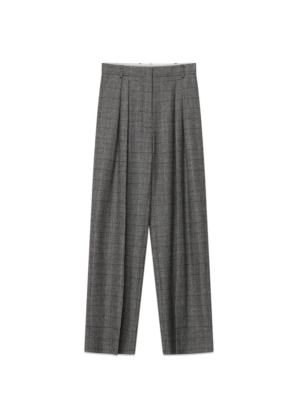 DAY Birger et Mikkelsens Enzo - Classic Wool Check - Medium Grey Melange. Køb jakkesæt women her.