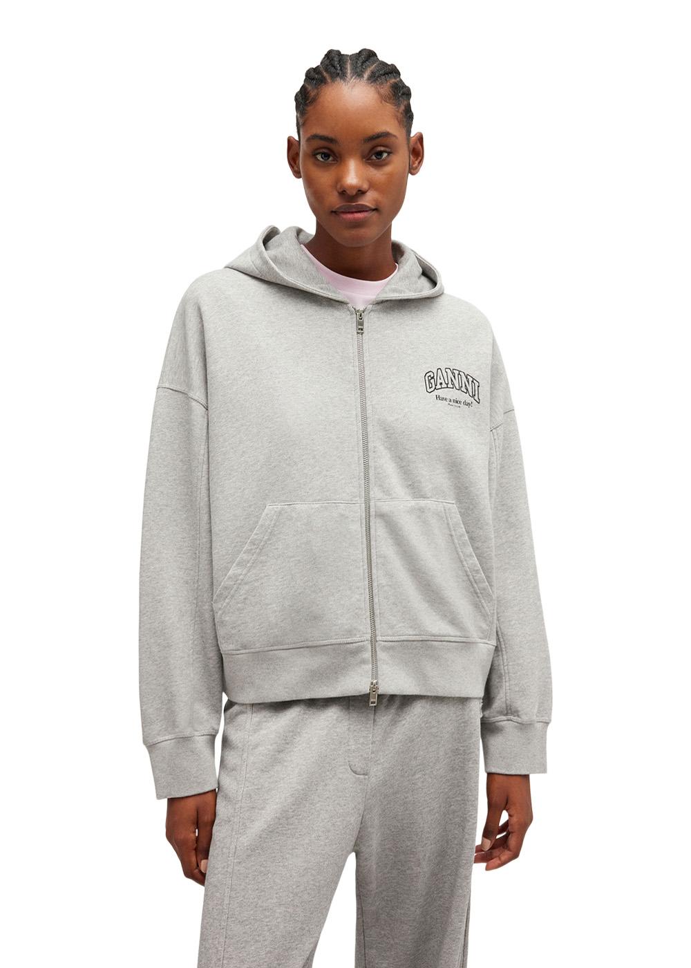 Essential Isoli Zip Hoodie - Paloma-Hoodies-Ganni-Butler Loftet