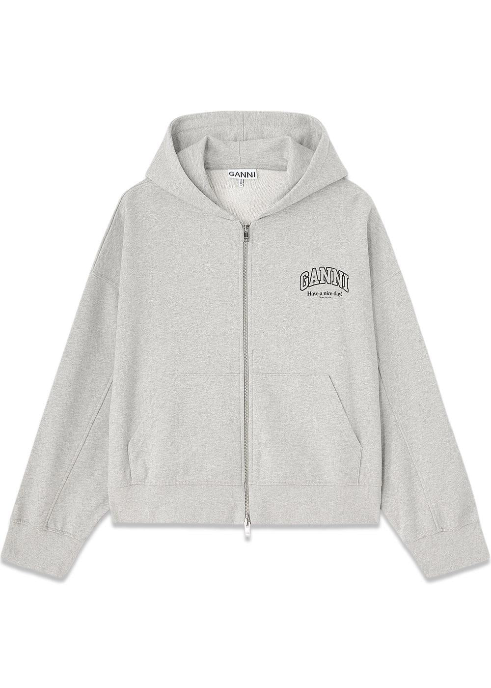 Essential Isoli Zip Hoodie - Paloma-Hoodies-Ganni-Butler Loftet