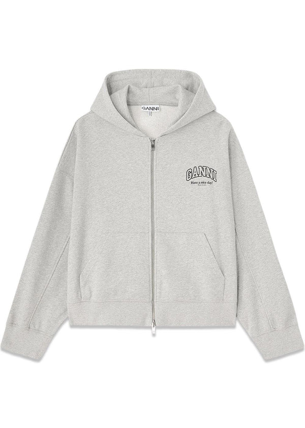Essential Isoli Zip Hoodie - Paloma-Hoodies-Ganni-Butler Loftet