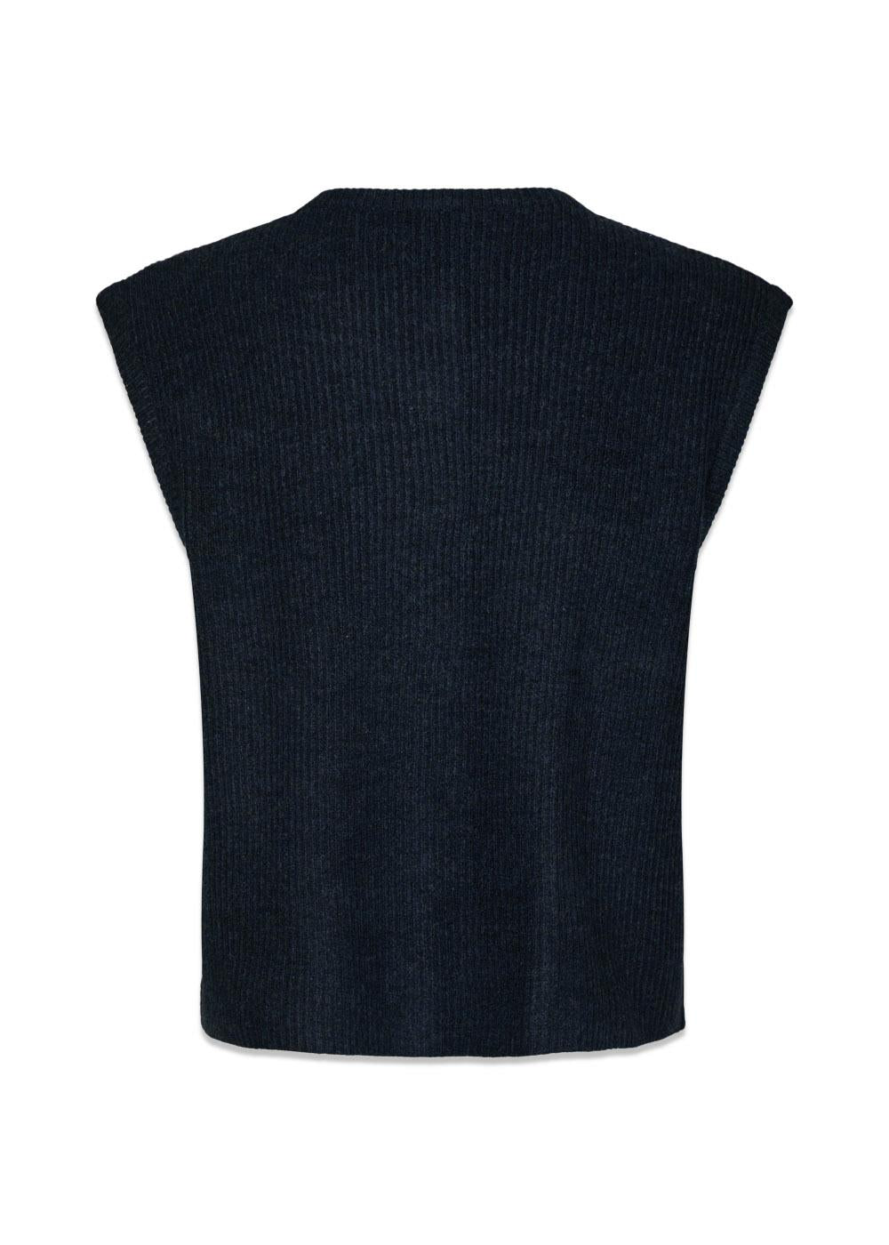 Everest Knit Vest - Navy-Knitwear-Neo Noir-Butler Loftet