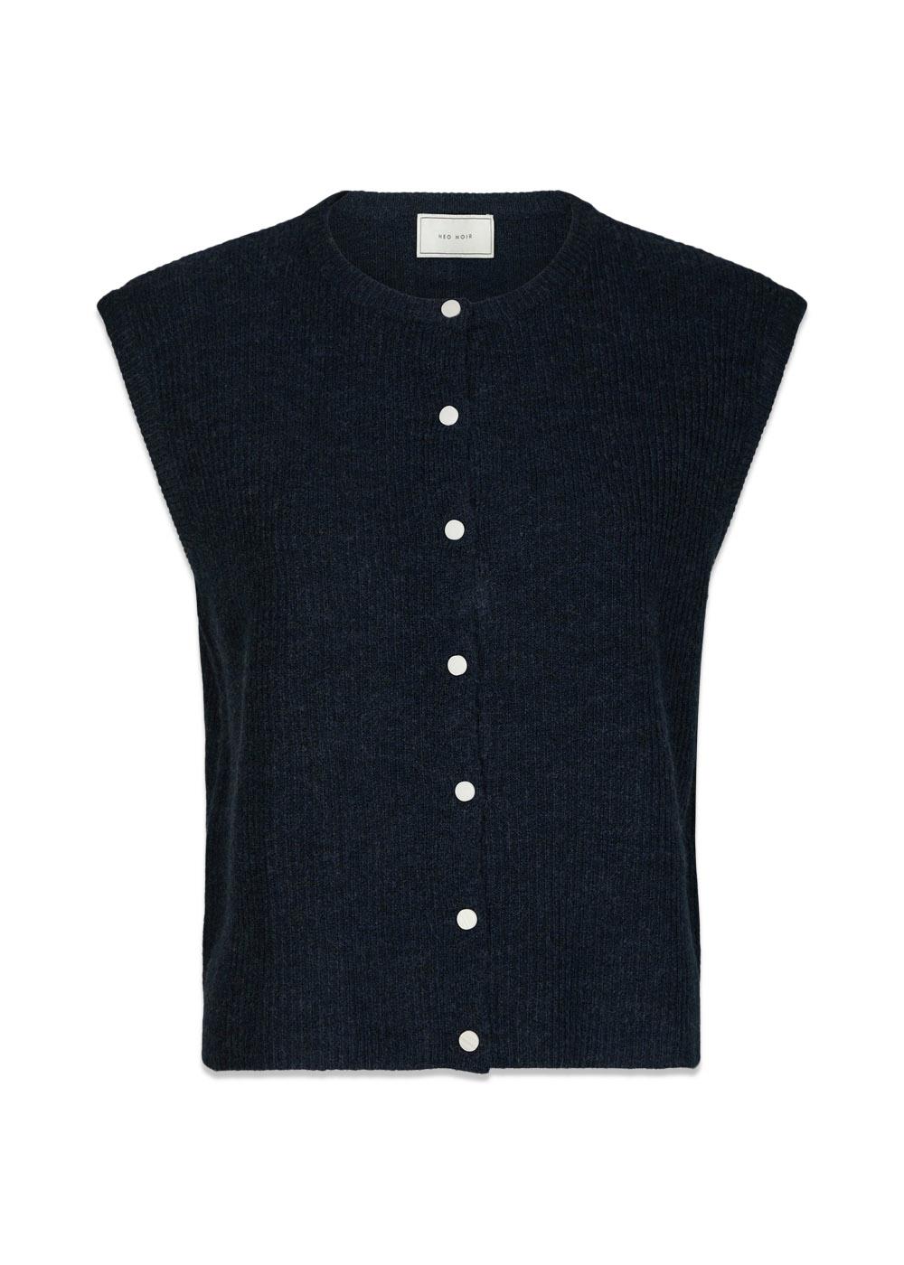 Everest Knit Vest - Navy-Knitwear-Neo Noir-Butler Loftet