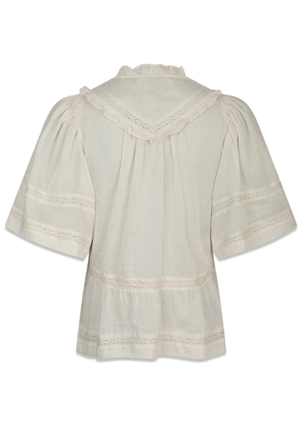 Evienne S Voile Top - Ivory-Top-Neo Noir-Butler Loftet