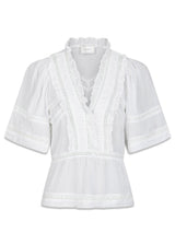 Evienne S Voile Top - White-Top-Neo Noir-Butler Loftet