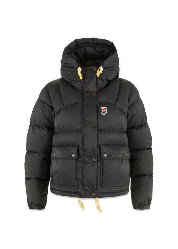 Expedition Down Cropped Jacket W - Black-Outerwear-Fjällräven-Butler Loftet