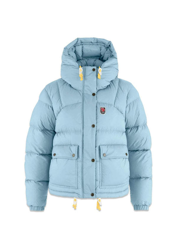Expedition Down Cropped Jacket W - Breeze Blue-Outerwear-Fjällräven-Butler Loftet
