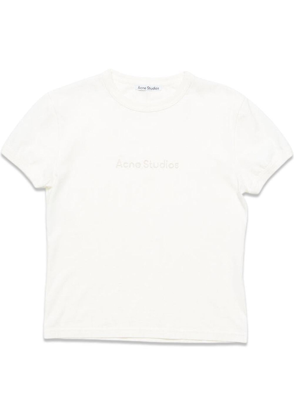 FN-WN-TSHI000772 - Cold White-T-shirts-Acne Studios-Butler Loftet