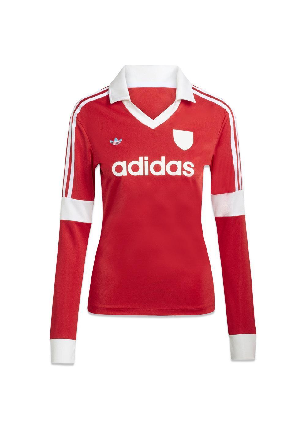 FOOTIE COLLAR T - Better Scarlet-Long-sleeved T-shirts-Adidas Originals-Butler Loftet