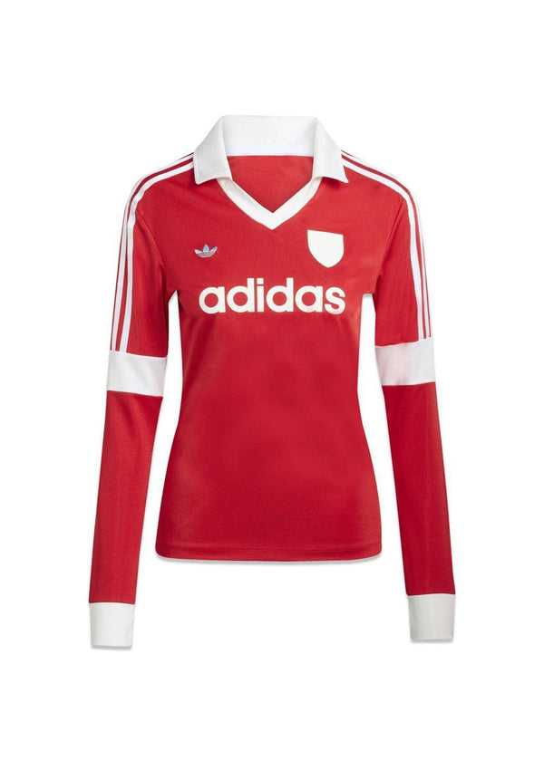 FOOTIE COLLAR T - Better Scarlet-Long-sleeved T-shirts-Adidas Originals-Butler Loftet