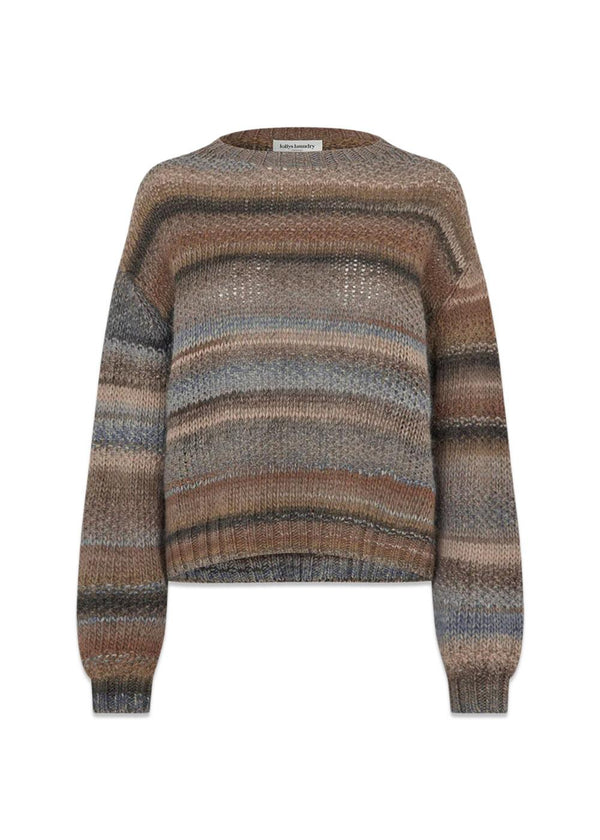 FairhavenLL Jumper LS - Dark Mokka-Knitwear-Lollys Laundry-Butler Loftet