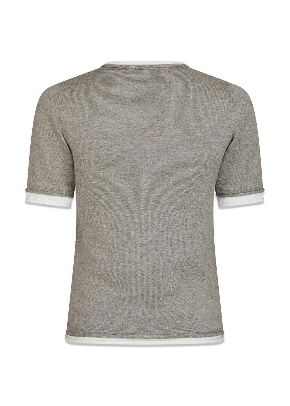 Fauna Double Knit Tee - Light Grey Melange-T-shirts-Neo Noir-Butler Loftet
