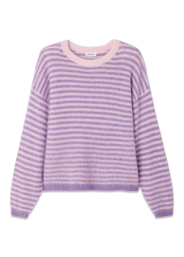 Femme pulls nenybay - Striped Rosebud-Knitwear-American Vintage-Butler Loftet