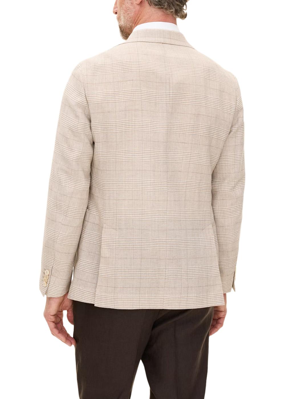 Ferry Patch Soft Blazer - Box Beige-Blazers-Oscar Jacobson-Butler Loftet