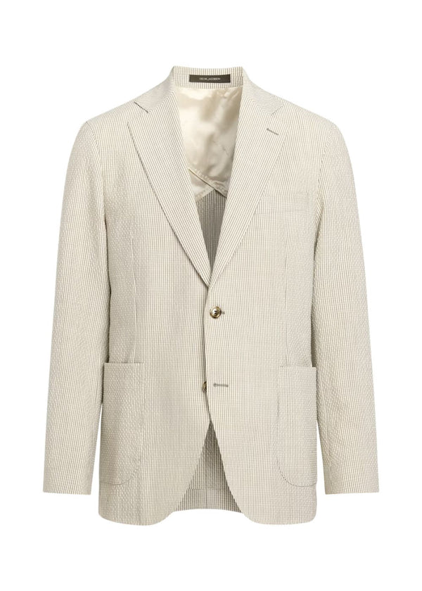 Ferry Patch Soft Blazer - Brindle Beige-Blazers-Oscar Jacobson-Butler Loftet