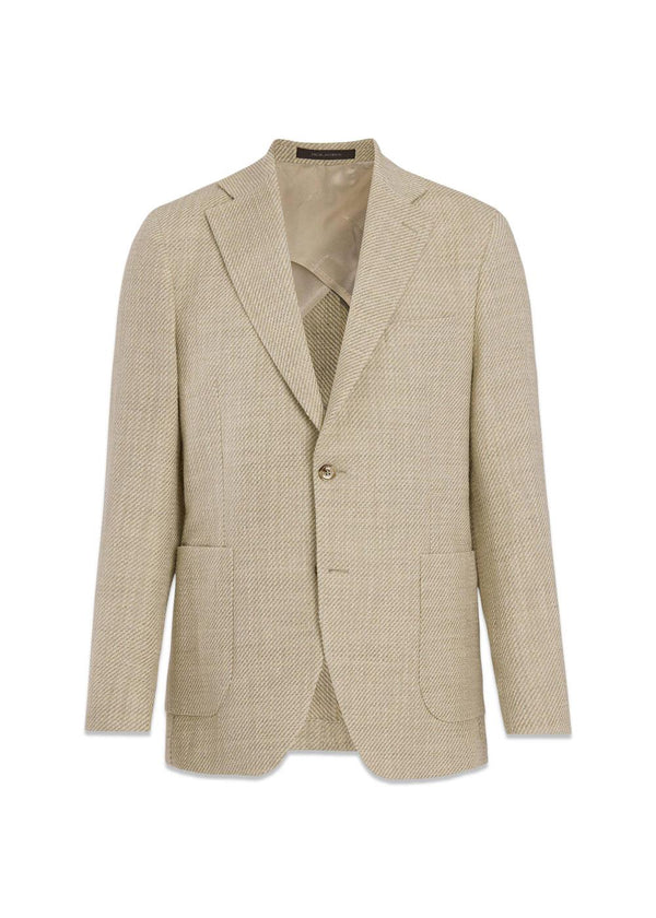 Ferry Patch Soft Blazer - Snow White-Blazers-Oscar Jacobson-Butler Loftet