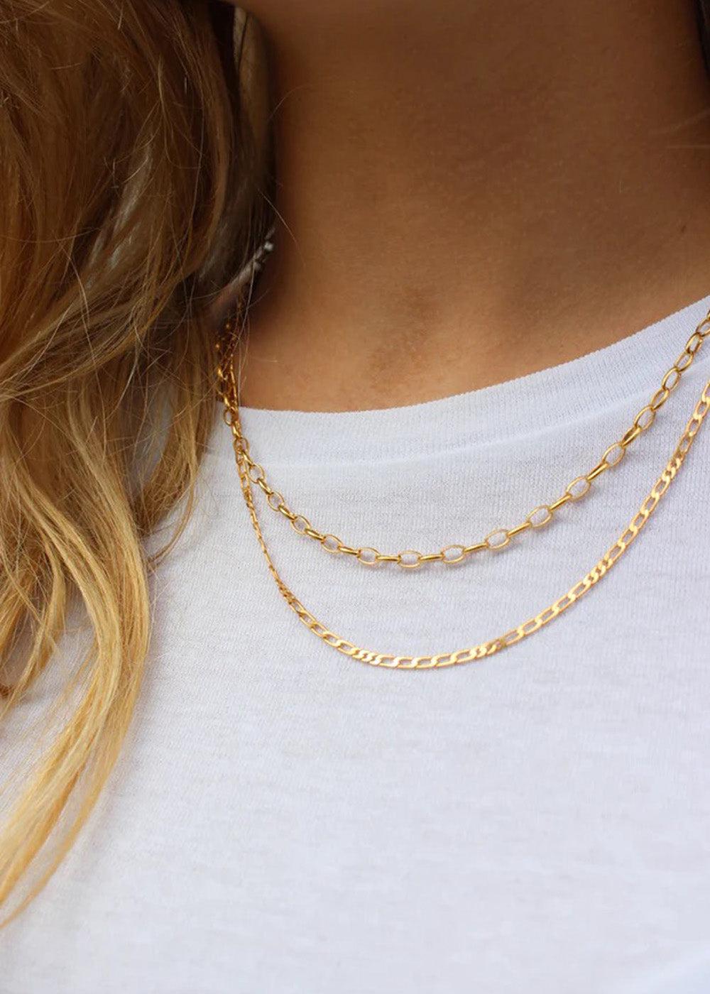 Figaro Necklace - Fg, Goldplated