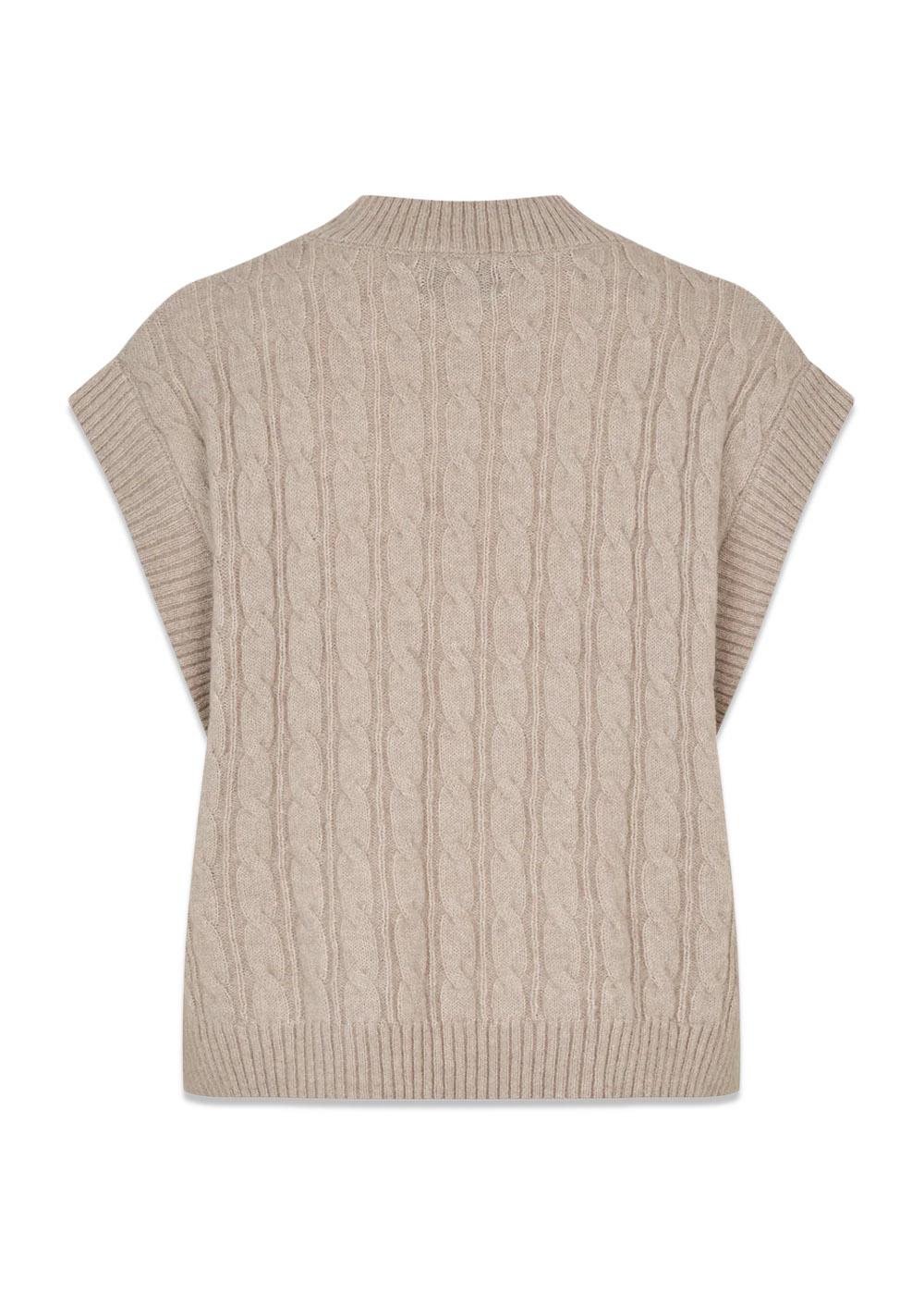 FinnLL Vest SL - Beige-Knitwear-Lollys Laundry-Butler Loftet