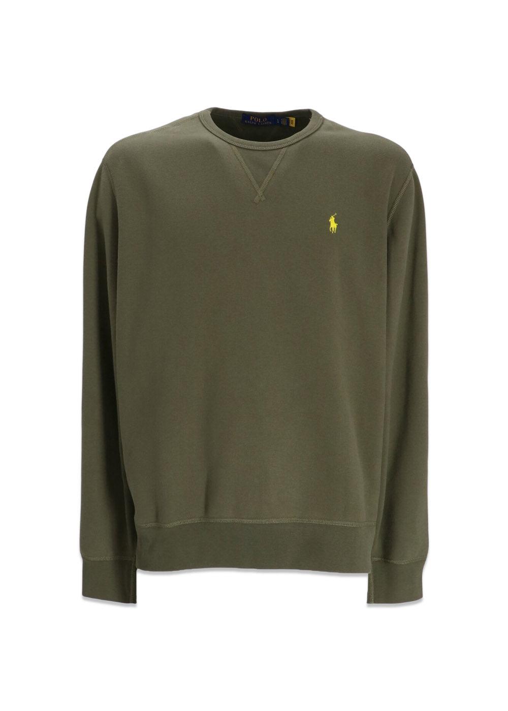 Ralph Laurens Fleece Long Sleeve - Dark Green. Køb sweatshirts her.