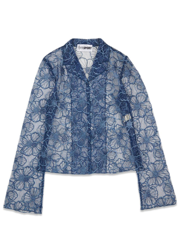 Flora Shirt - Navy Peony