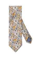 Floral Silk Tie - Brown-Accessories-Eton-Butler Loftet