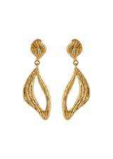 Flowing Dreams Earrings length 30 mm - Gold