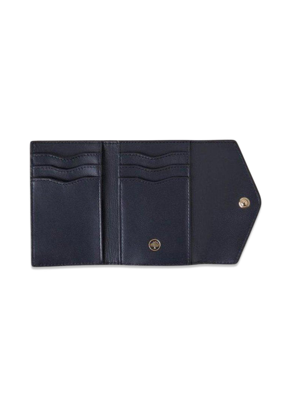 Folded Multi-Card Wallet Heavy Grain - Chestnut