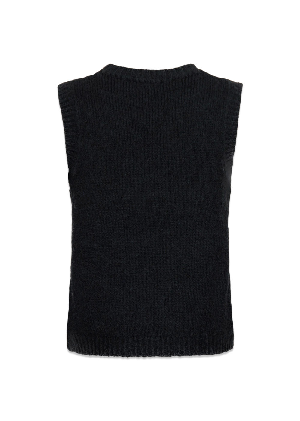 Franko Soft Knit Waistcoat - Black